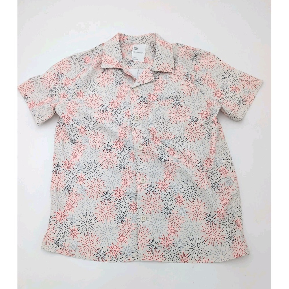 All In Motion Target Button Up Shirt Youth Size Small 6/7